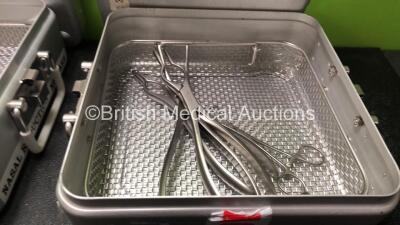 4 x Surgical Instrument Trays with Various Surgical Instruments - 4