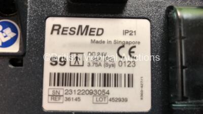 9 x ResMed S9 AutoSet CPAP Units with 9 x Humidifiers and 9 x Power Supplies - 4