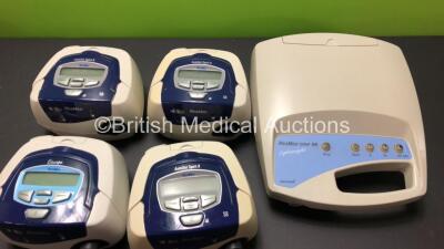 Job Lot Including 1 x Philips Respironics BiPAP A30 (No Power) 4 x ResMed S9 CPAP Units (3 x AutoSet Spirit II, 1 x Escape) 1 x ResMed CPAP S6 Lightweight, 1 x Salter and 1 x Ombra Compressors - 4