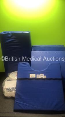 Mixed Lot Including 1 x Seca Weighing Scales, 1 x Gym Matt and 4 x Fabric Titex Cushions