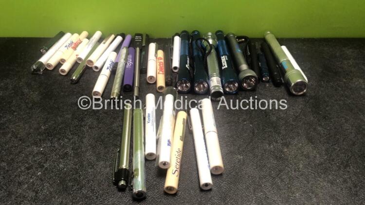 Job Lot of Torches and Eye Test Pens