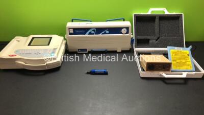 Mixed Lot Including 1 x Marquette Hellige MAC 1200 ECG Machine (Powers Up) 1 x Lindstrom MA500-1 Screwdriver, 1 x Eastleigh Apnoea Respiration Monitor Model RE200 and 1 x Huntleigh Nimbus 3 Advanced Dynamic Flotation System