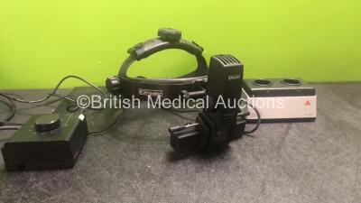 Mixed Lot Including 1 x Keeler Vantage Ref 1202-P-6106 Binocular Indirect Ophthalmoscope (Powers Up with Possible Broken Bulb) 1 x Heine NT 200 Charger (No Power)