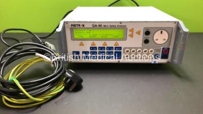 Metron QA-90 Safety Analyser with Power Lead (Powers Up)