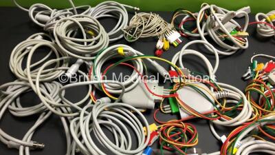 Job Lot of Drager Patient Monitor Leads Including ECG, SpO2 and NBP - 2