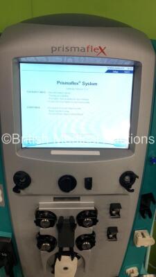 2 x Gambro Prismaflex Dialysis Machines Software Version 7.21 - Running Hours 9987 and 7381 and 2 x Barkley Auto Control Units (Both Power Up) - 12