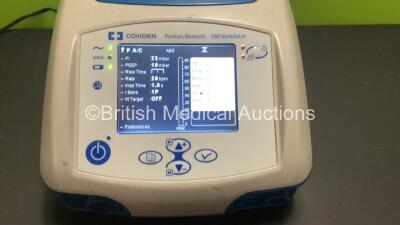 Covidien Puritan Bennett 560 Ventilator *Mfd - 2014* Software Version - LX010101/AL020002 (Powers Up) - 2