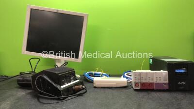 Mixed Lot Including 1 x GE CDA19t Monitor with 1 x AC Power Supply (Powers Up with Missing Dial-See Photo) 1 x Castellini X Range 65 Dental X Ray Unit 2 x Hoses, 1 x NSK Phatelus CII Unit, 1 x Philips M1012A CCO/C.0 Module *Missing Cover-See Photo* 2 x Ph