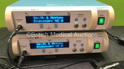 2 x Smith & Nephew Dyonics EP-1 Control Units with 2 x Footswitches (Both Power Up) - 2