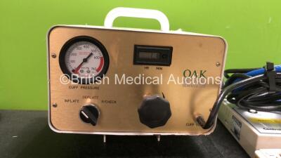 Mixed Lot Including 1 x Oak Medical Services LTD Model MK 4S Tourniquet Machine, 1 x ResMed Escape CPAP Unit, 3 x Rondish Central Monitors, 9 x Rondish Wireless Monitors, 1 x Welch Allyn 53NTO Patient Monitor and 1 x Surgical Design Model 920-000 Bipolar - 2