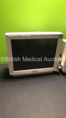 2 x Philips IntelliVue MP70 Anesthesia Patient Monitors (Both Power Up-Both Screens Marked-See Photos) * Mfd 2003 / 2003 * - 2