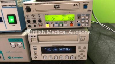 Mixed Lot Including 1 x Dyonics PS3500EP Arthroscopic Surgical System (Powers Up) 1 x Linvatec C9800 Drive Console (Powers Up) 1 x Sony DV0-1000MD DVD Recorder (Powers Up) 1 x Ambient Tracking Plus HC221LE LE Series CPAP Humidifier Unit (No Power) 1 x Pan - 3