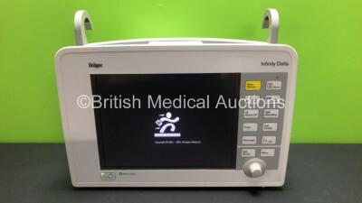 Drager Infinity Delta Patient Monitor with HemoMed 1, Aux - Hemo 3, MultiMed and SpO2 Options *Mfd 2013*