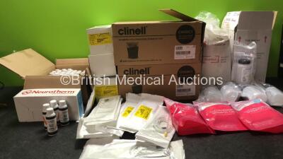 Mixed Lot Including Bitrex Solution, Shower Caps, Disposable Neurotherm Radiofrequency Electrodes and Urine Cytology Specimen Beakers *All Out of Date*