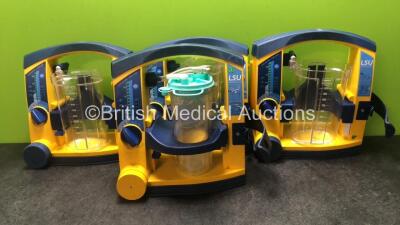 4 x LSU Suction Units with 4 x Cups and 1 x Lid (All Power Up) *SN 78180896440, 78101354937, 78081859301, 78031686578*