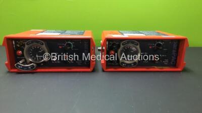 2 x Smiths Medical paraPAC 200D Ventilators (Some Casing Damage and Missing Dials - See Photos) *0611399*