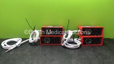 4 x Smiths paraPAC 200D Ventilators with Hoses *S/N 1303125, 1302249, N/A N/A*