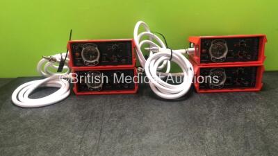 4 x Smiths paraPAC 200D Ventilators with Hoses *S/N 1408126, 1407254, 1407263, N/A*