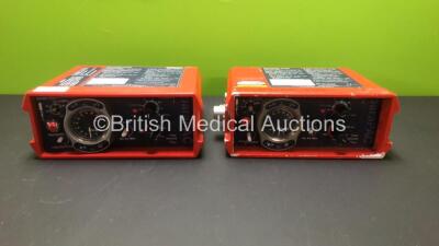 2 x Smiths Medical paraPAC 200D Ventilators (Some Casing Damage and Missing Dials - See Photos) *0905130 - 0209339*