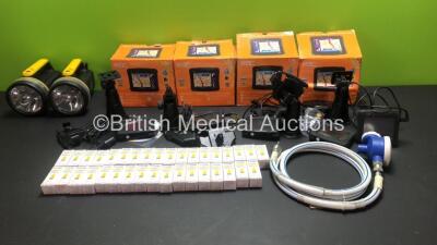 Job Lot Including 5 x RAC Satnav 200 Systems with Chargers 2 x Active Products Torches, 1 x Entonox Hose and 35 x Sure Level 1 Blood Glucose Control Solutions