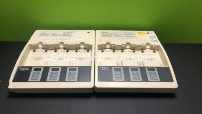 2 x Medtronic Physio-Control Battery Support Systems 2 Lifepak 12 3-Bay Battery Chargers (Both Untested Due to Loose Power Sockets) *37624933 / 37615719*