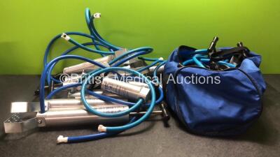 Job Lot of Evac U Splint Pump / Valves in Carry Bag