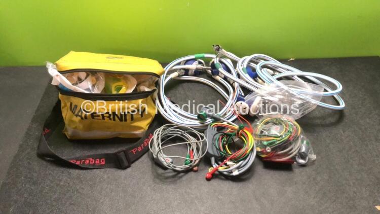 Mixed Lot Including 1 x Maternity Packs, 3 x Entonox Hoses and 4 x 4 Lead ECG Leads