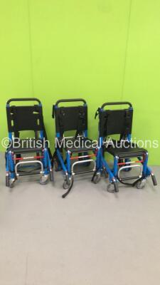 3 x Ferno EZ Glide Evacuation Chairs *S/N 114552 / 081362 / 114554*