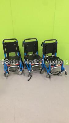 3 x Ferno EZ Glide Evacuation Chairs *S/N 114552 / 081362 / 114554* - 2