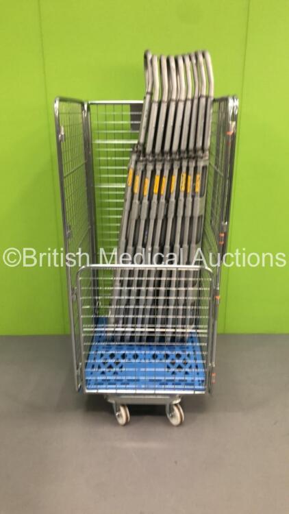 9 x Spencer Aluminium Scoop Stretchers (Cage Not Included) *S/N NA*