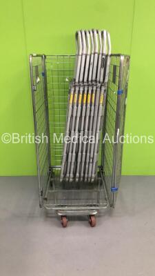 8 x Spencer Aluminium Scoop Stretchers (Cage Not Included) *S/N NA* - 2