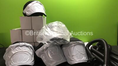 9 x Centurion Concept Air Powered Respirator Units with Headpieces and Accessories (Boxed and Unused)