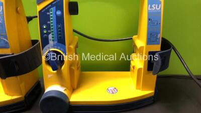 4 x Laerdal LSU Suction Units with 1 x Suction Cup and Lid (All Power Up with Damage-See Photo) - 2