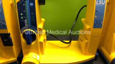 4 x Laerdal LSU Suction Units with 2 x Suction Cups (All Power Up with Damage-See Photo) - 4