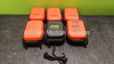 6 x Emma Capnograph Cases