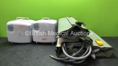 4 x Mangar Airflo Plus Compressors with 4 x Mangar Lifting Cushions and 4 x Controllers