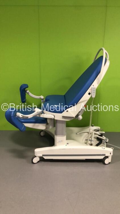 Borcad Medical AVE Electric Birthing Bed with Stirrups and Controller (Powers Up)