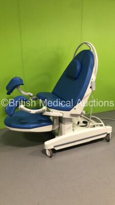 Borcad Medical AVE Electric Birthing Bed with Stirrups and Controller (Powers Up) - 2