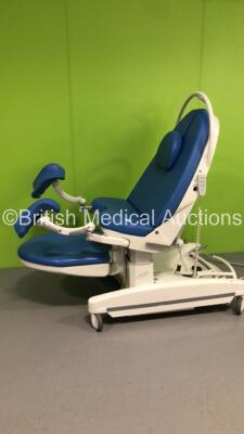 Borcad Medical AVE Electric Birthing Bed with Stirrups and Controller (Powers Up) - 6