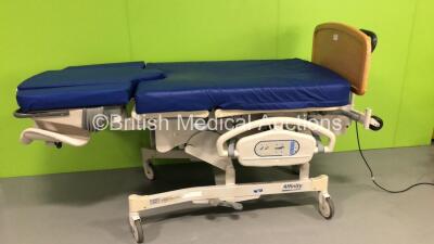 Hill-Rom Affinity 3 Electric Birthing Bed with Stirrups and Mattress (Powers Up)