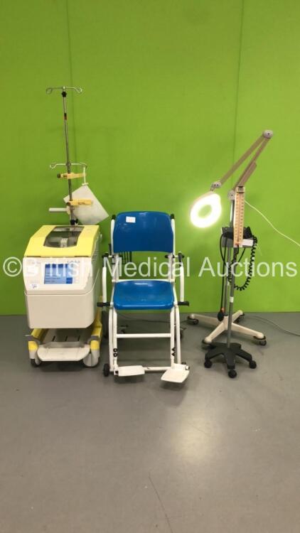 Mixed Lot Including 1 x Thousand and One Patient Examination Light,1 x Accoson Freestyle BP Meter,1 x Marsden Seated Weighing Scales and 1 x Fresenius HemoCare Continuous Autotransfusion System (Both Power Up) * SN 6CAA2307 *