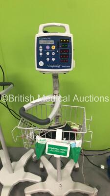 3 x CSI Criticare Comfort Cuff Vital Signs Monitors on Stands (All Power Up - 1 x Loose Surround) - 2