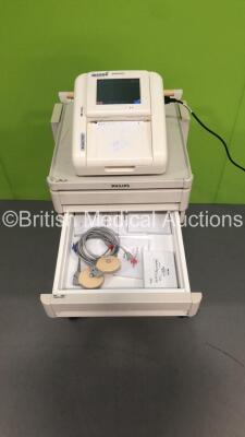 Philips Avalon FM30 Fetal Monitor on Stand with 1 x TOCO Transducer and 1 x US Transducer (Powers Up) - 2