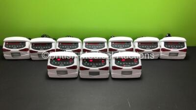 10 x Codan Argus AG 708 Infusion Pumps (3 x Argus 708V) with Leads (All Power Up)