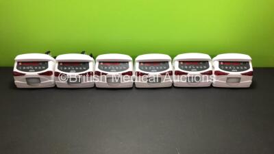 6 x Codan Argus AG 708 Infusion Pumps with Leads (All Power Up)