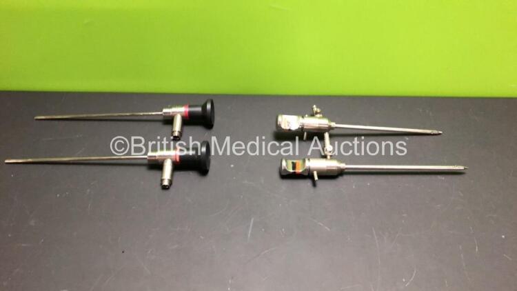 2 x Dyonics HD 30 Degree Arthroscope Endoscopes and 2 x Dyonics Ref 4491 Cannula