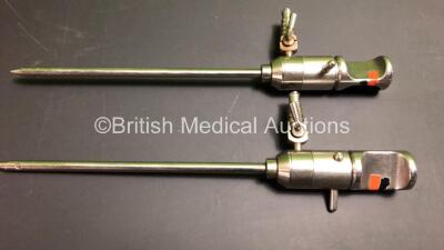 2 x Dyonics HD 30 Degree Arthroscope Endoscopes and 2 x Dyonics Ref 4491 Cannula - 4