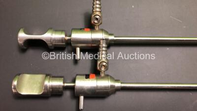 2 x Dyonics HD 30 Degree Arthroscope Endoscopes and 2 x Dyonics Ref 4491 Cannula - 4