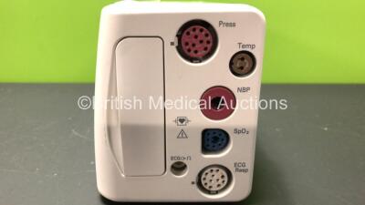 Philips IntelliVue X2 Patient Monitor with Press, Temp, NBP, SPO2 and ECG Resp Options *Mfd 2013* and 1 x Good Battery (Powers Up with Slight Casing Damage - See Photo) *DE3150D3824* - 4