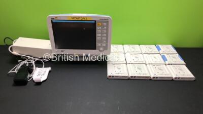 Job Lot Including 1 x Drager Infinity Delta XL Patient Monitor with HemoMed 1, Aux/Hemo 2, Aux/Hemo 3, NBP and MultiMed Options, 1 x Docking Station and 1 x Power Supply *Mfd 2009* ( Powers Up) 12 x Drager MultiMed 12 Ref 5589663 Modules and 1 x Drager Re